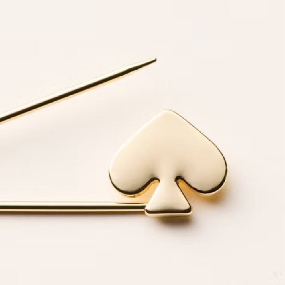 NWT Spade Safety Pin Brooch - kate spade new york x Target Gold - Picture 3 of 4